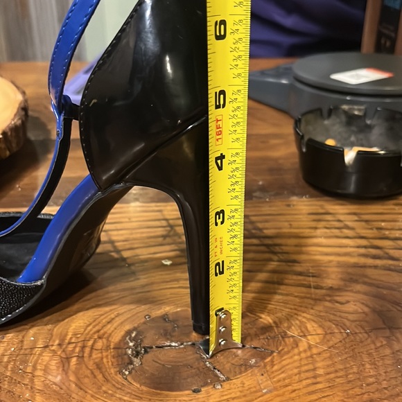 Paper fox black and blue  heels size 8.5 - Picture 3 of 3